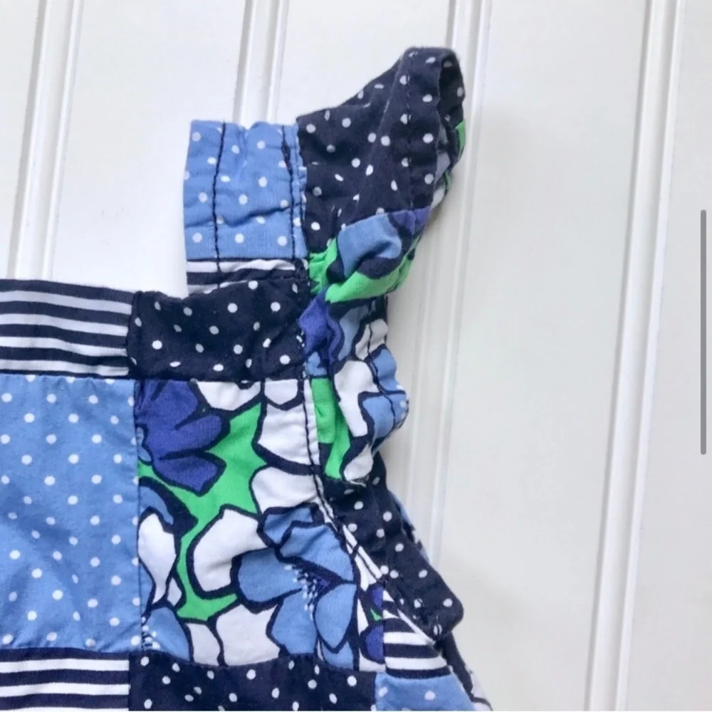 •Gymboree• patchwork peplum tank